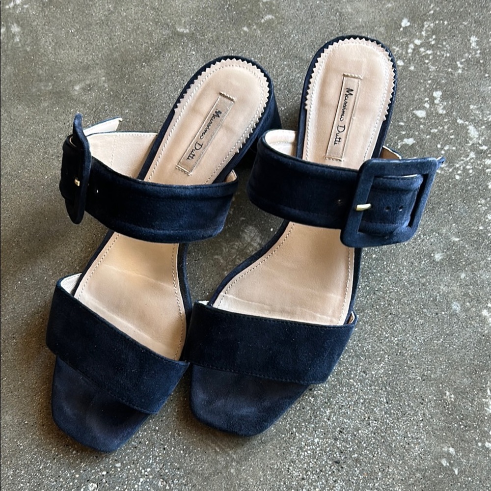 Women's Black Suede Sandals